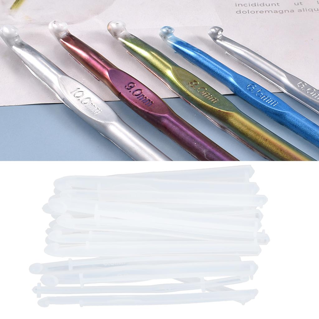 20Pcs Crystal Epoxy Mould DIY Knitting Sweaters Tools Making Silicone Craft Moulds