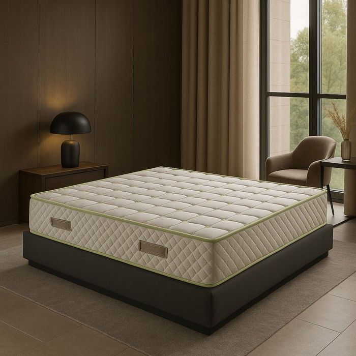 Matelas 140x200 Tissu Maxi Mousse HR 35 kg/m3 21 cm Hauteur Soutien Très Ferme - MATELAS NATURA