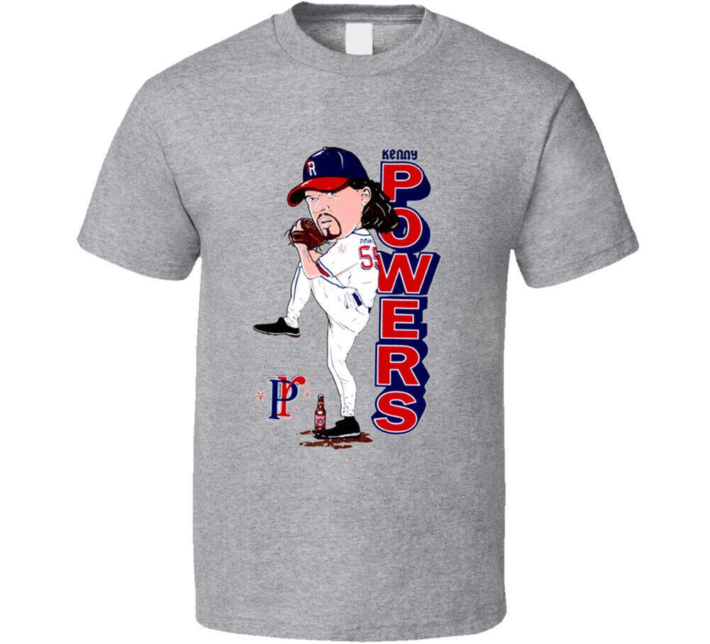 Kenny Powers Retro Baseball Caricature T Shirt Mens Womens Tees Top 3XL