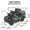 1/24 Sabre-toothed Tiger Explosion-proof Police Car Model Sound and Light Armored Vehicle Model Boy Birthday Gift Halloween Toys