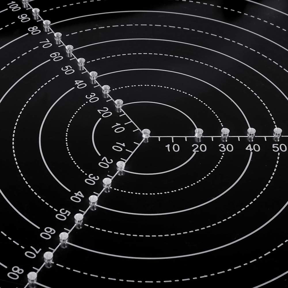 300mm /11.8inch Round Center Finder Compass for Wood Turners Lathe Work Clear Acrylic Drawing Circles Diameter