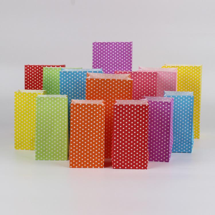 

Крафтовый бумажный подарочный пакет для жареных шашлычков, жареной колбасы, глютеновых печений и конфет Purple Dots