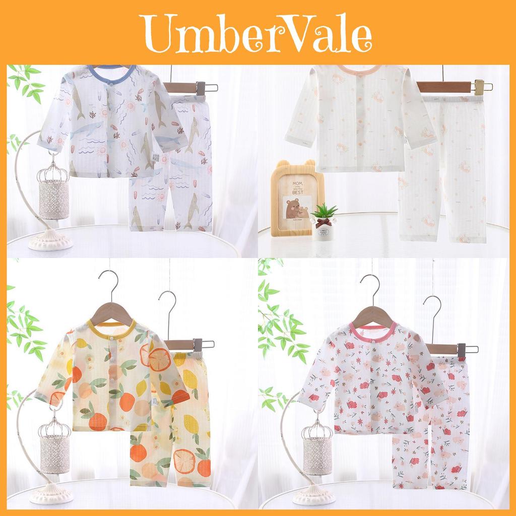 Baby Cotton Summer Pajamas Set With Antibacterial Fabric For Newborns And Toddlers