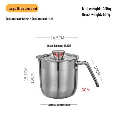 304 Rostfritt Stål Äggdelare Set