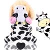 Autumn and Winter Dog Coral Fleece Cat Clothes, Pet Clothes, Cow Cat Transformed Into Cartoon Medium-sized Dog Supplies