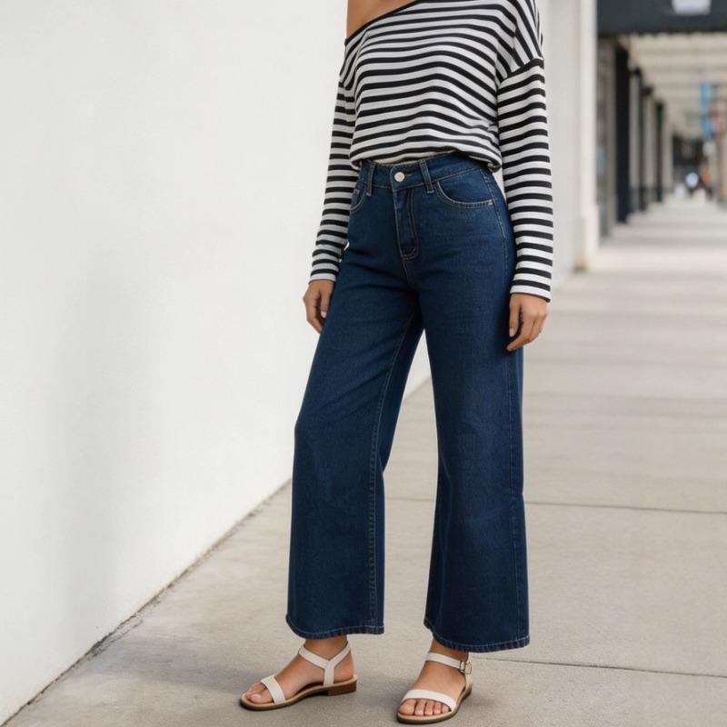 Women S Vintage Casual Straight Leg Slim Fit Jeans