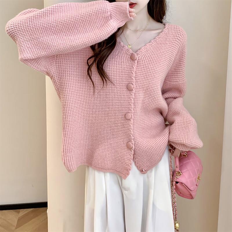 

Женский кардиган TonLion с V-образным вырезом и текстурой M