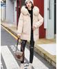 Dámské Zimní límec z umělé kožešiny s kapucí, větruodolný, velká kapsa Midi zateplená bunda nafukovací bunda Bavlněná vycpaná parka svrchní kabát