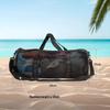 Cylinder Mesh Beach Bag: Portable Tote, Crossbody, Travel Wash Bag for Fitness & Swimming