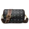 Vintage bedruckter Brief vielseitige kleine quadratische Tasche