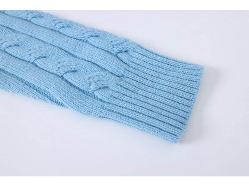 Men's Little Horse Cable Knit Polo Sweater - Thick, Stand Collar, Half-Zip for Autumn/Winter.
