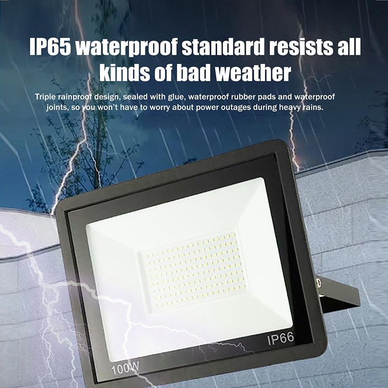 Outdoor Ip66 Waterproof Path Light Spotlight Led Floodlight Ac220V 30W 50W 100W Outdoor Garden Street Gate Porch Courtyard Lamp
