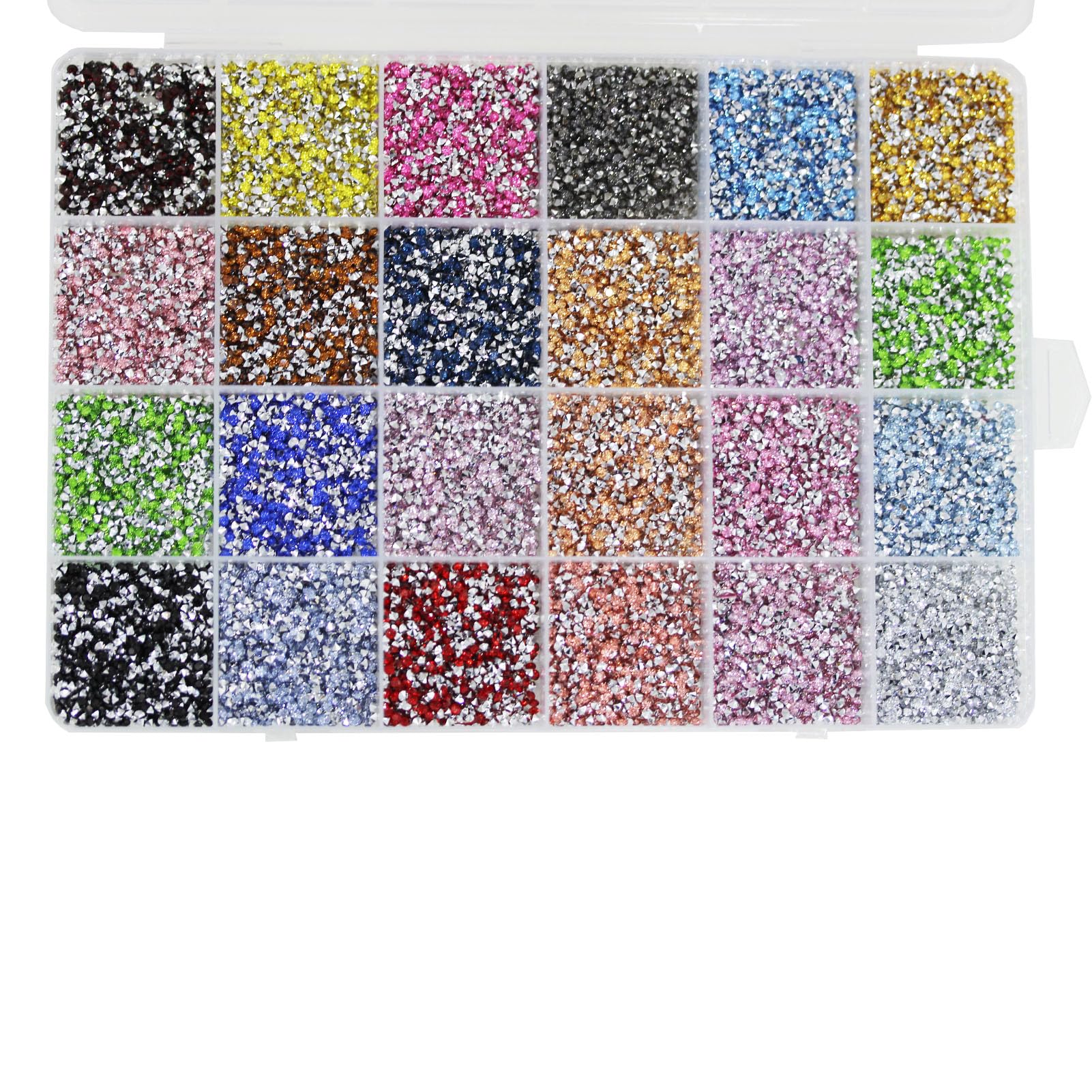 

24 000 страз для ногтей, стразы, BetterJonny, 24 цвета, стразы для ногтей, стекло, детали для декора ногтей, детали для рукоделия, детали для DIY-дизайна ногтей, украсьте свои ногти (2мм)