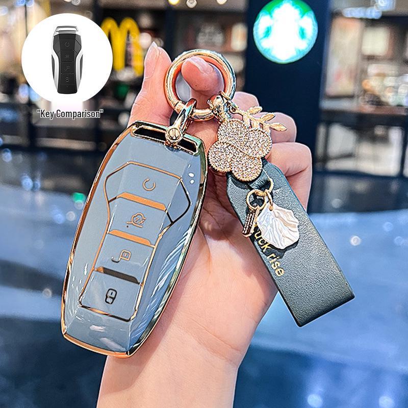 BYD Key Case for Song PLUS/Tang DM/E9 2019/Pro DMi - Female Key Shell & Buckle