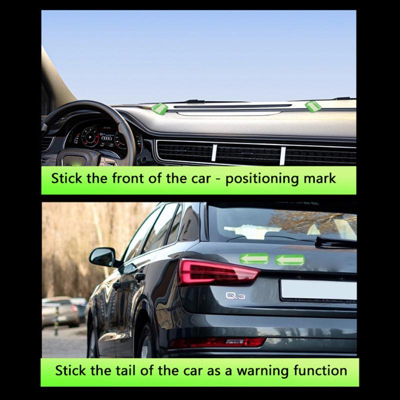 

Spot Marking Car Interior Stickers Luminous Novice Spot Assisted Judgment Directional Sign Arrows Car Driving Warning Sign Onesize