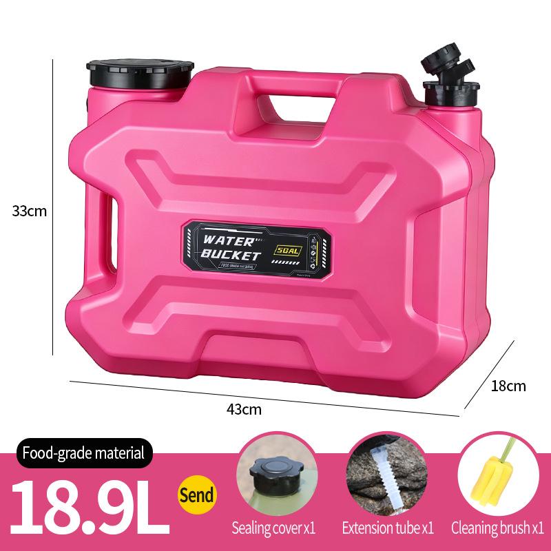 Car-Mounted Outdoor Camping Water Storage Tank with Faucet