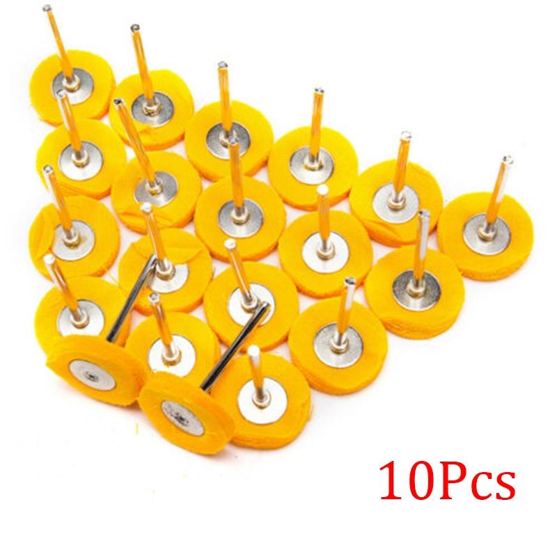 Power Tool-10Pcs Mini Polishing Wheels Buffing Pads with Shank for Electrical Grinding