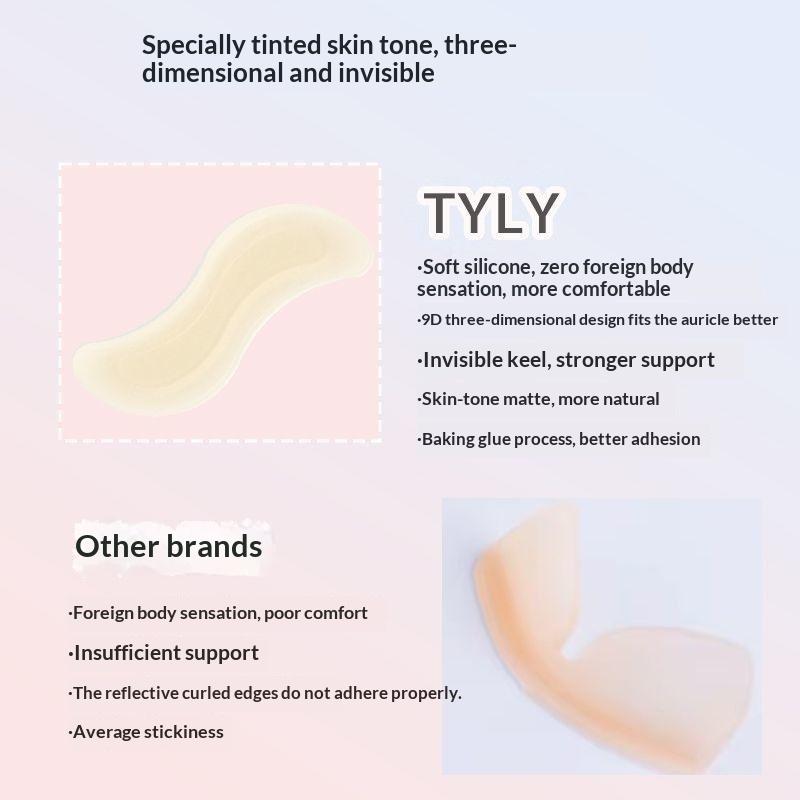 2 6 12 18 30 PCS S-shaped Silicone Ear Sticker Patch for Correcting Protruding Ear with Skin Friendly Material
