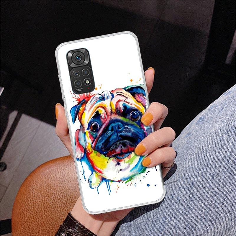 French Bulldog Dog Pug Phone Case For Xiaomi Redmi Note 15 14 13 12S 12 11 Pro Plus 14S 11S 11E 10 10S 11T 5G Personalized Cover