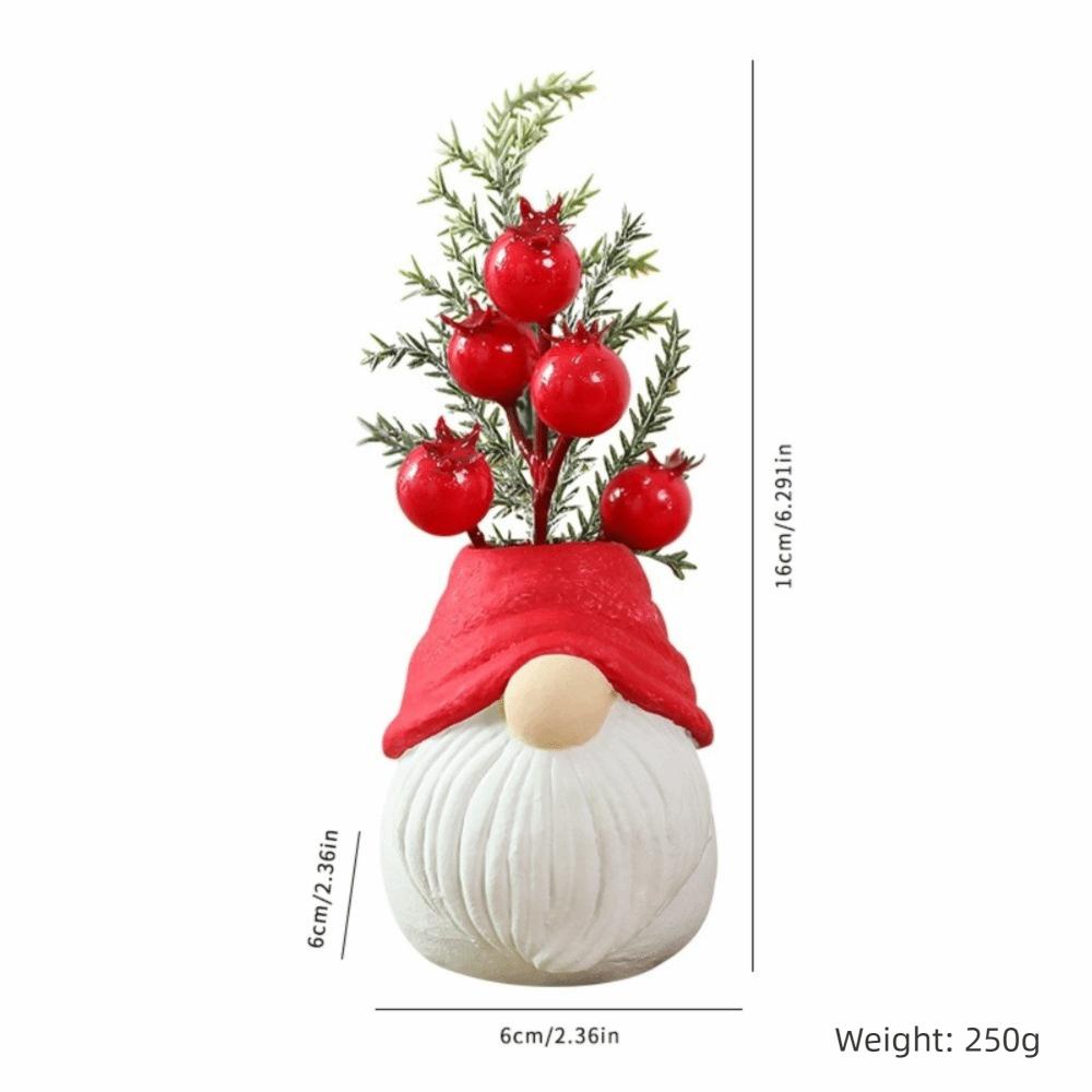 Kunstbeeren-Bonsai aus Harz, Bär, Weihnachtsmann-Ornamente, Tischdekoration