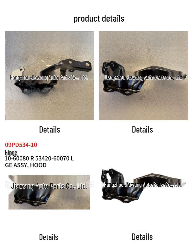 Fits Toyota Prado 2009 Hood Hinge: Right 53410-60080, Left 53420-60070