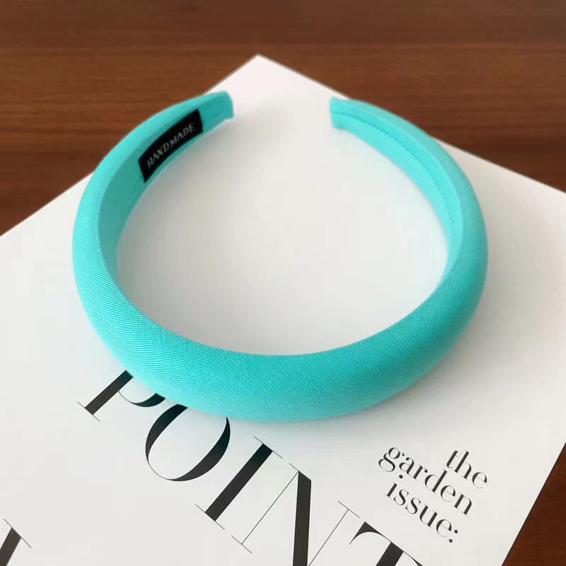 Korean Women's Autumn & Winter Face Wash Headband - High Skull Sponge Fabric, Simple Hair Accessories, Hairpin DIY