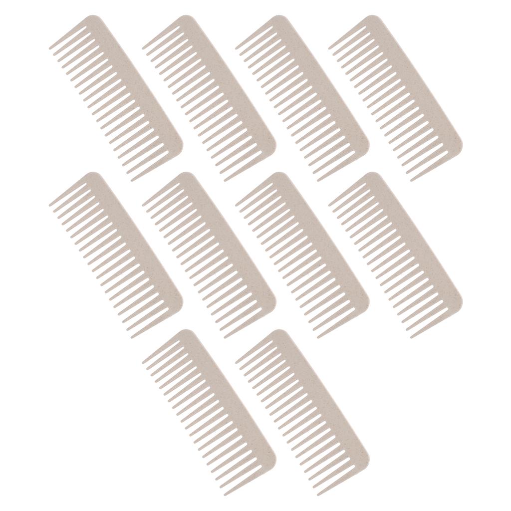 10 Pack Wheat Straw Wide Tooth Detangling Comb Easily Detangles Wet Dry Hair Wide Tooth Detangling C