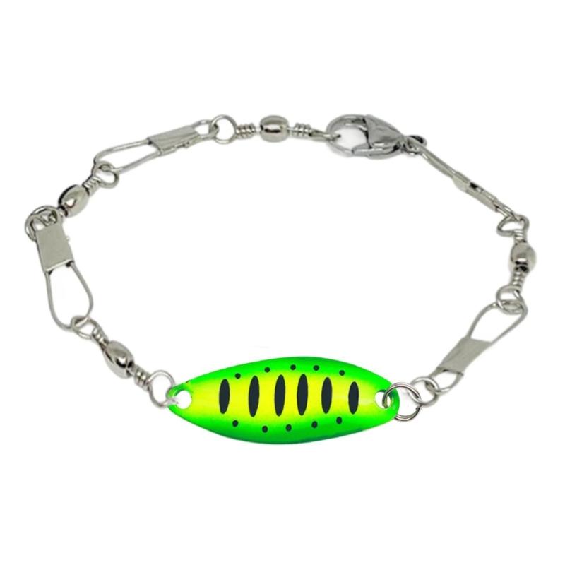 Verstellbares Outdoor-Sportarmband Legierung Angelköder-Anhänger Handgefertigte Haken-Designs Geschenk für Naturforscher