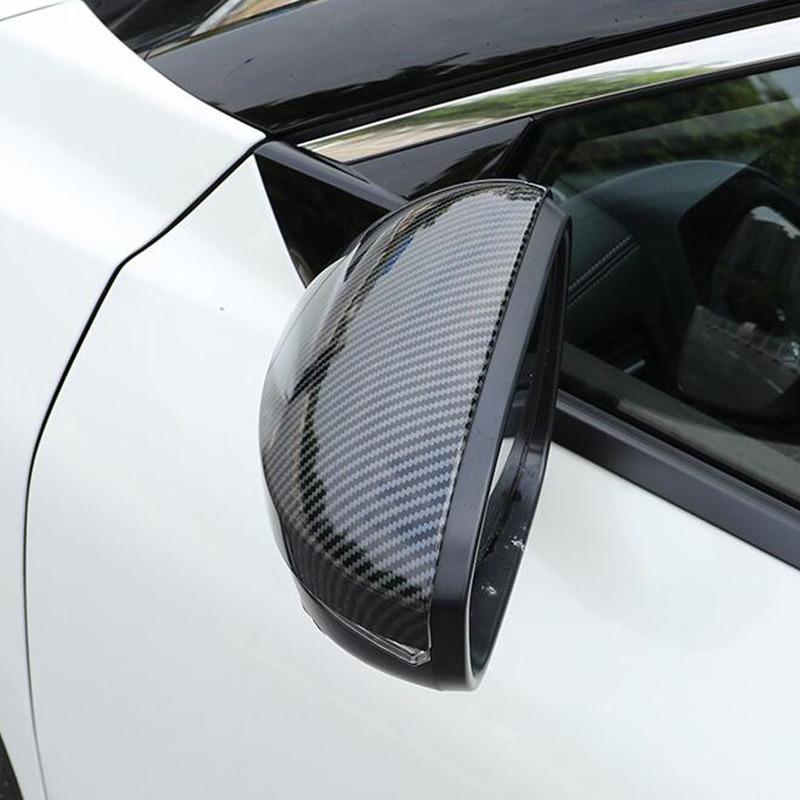 2PCs Eyebrow Auto Car Rear View Side Mirror Cover Trim Rearview Caps ABS Plastic For Nissan X-trail Xtrail Rogue