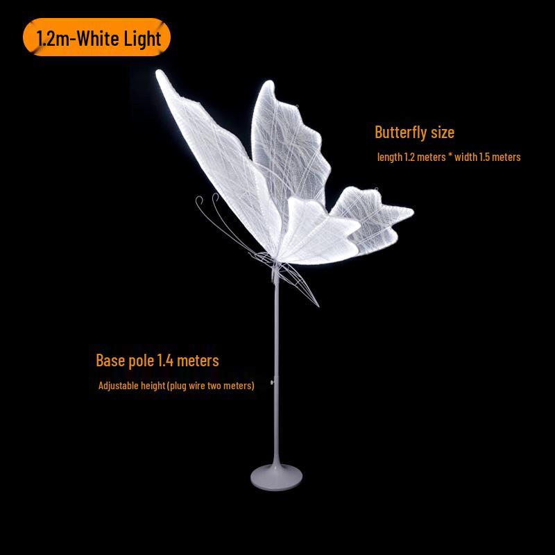 Luminous Butterfly Wrought Iron Wedding Aisle Chandelier Decor Props