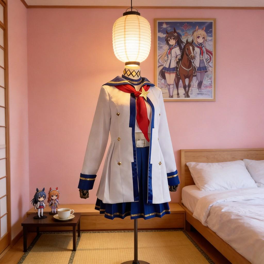 Pretty Derby Oguri Cap Cosplay Costume With Polyester Blend For Anime Role Play
