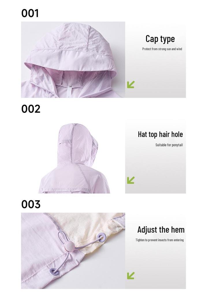 Women's Lightweight Windproof Sun Protection Jacket - Quick-Drying, Breathable, Loose Fit for Spring Running