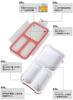 CB JAPAN Foodman Bento Bento Cherry Double Secure with CB JAPAN DSK Box, Slim, Stand-Up Box, 400ml, Pink, Leak-Resistant, Sealing, 4-Point Lock,