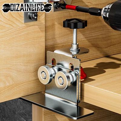 Stainless Steel Hidden Door Mounting Support Cabinet Door Mounting Jig Cabinets Frame Clamp Household Woodworking Tools