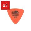 Guitar Picks, JIM DUNLOP, Tortex Triangle Orange, 12-Pack