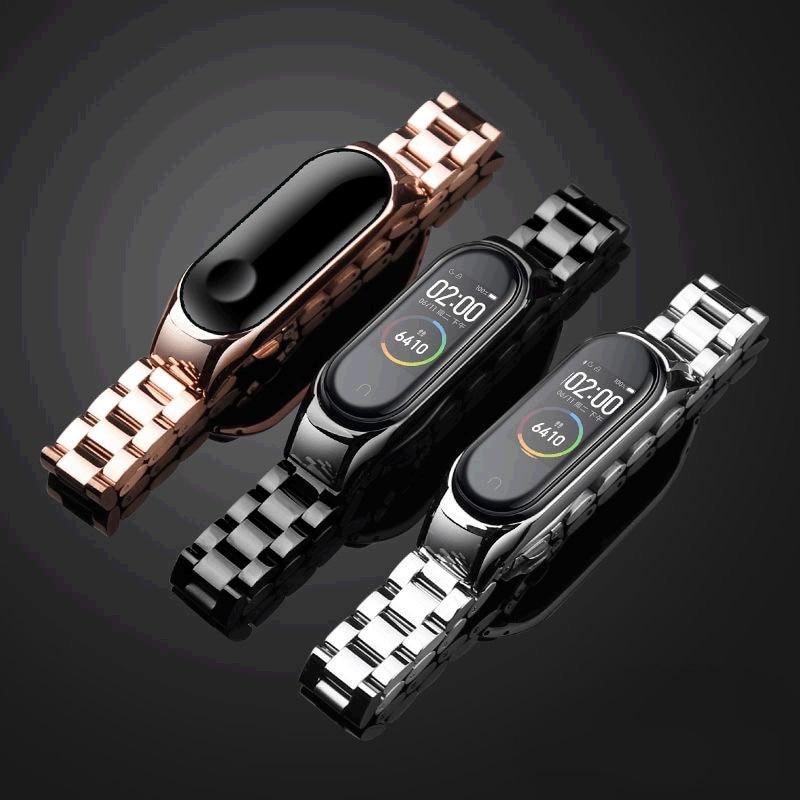 Fashion Watch Bracelets Replacement Strap For Mi Band 7 6 5 4 Strap Milanese Loop Steel Wristwatch Strap For Xiaomi Mi Band 3 4