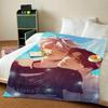 Animation P-PearlBoy Throw Blankets Soft Warm Flannel Blanket Bedding for Bed Living Room Home Sofa