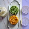 Functional Mooncakes Molds Set 4 Stamp Mooncakes Maker Delicate 3D Textured Pattern for Pastries Treat Designs
