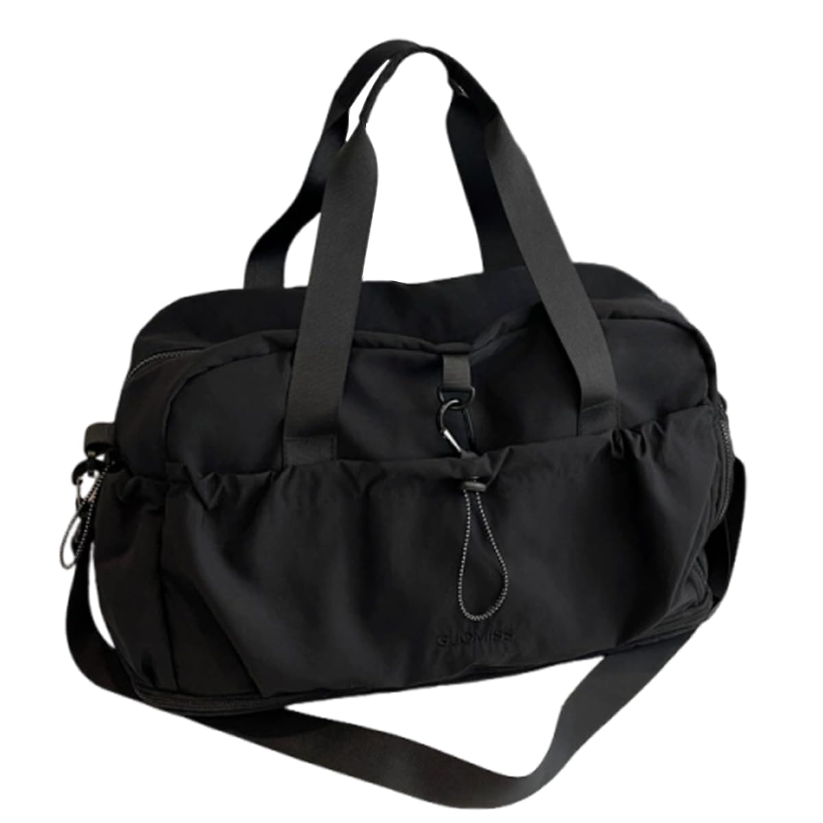 

Boston bag for women and large for wet and dry shoe travel tote 1 2 nights and 3 men, capacity, travel, school, expandable, separation, lightweight, чёрный