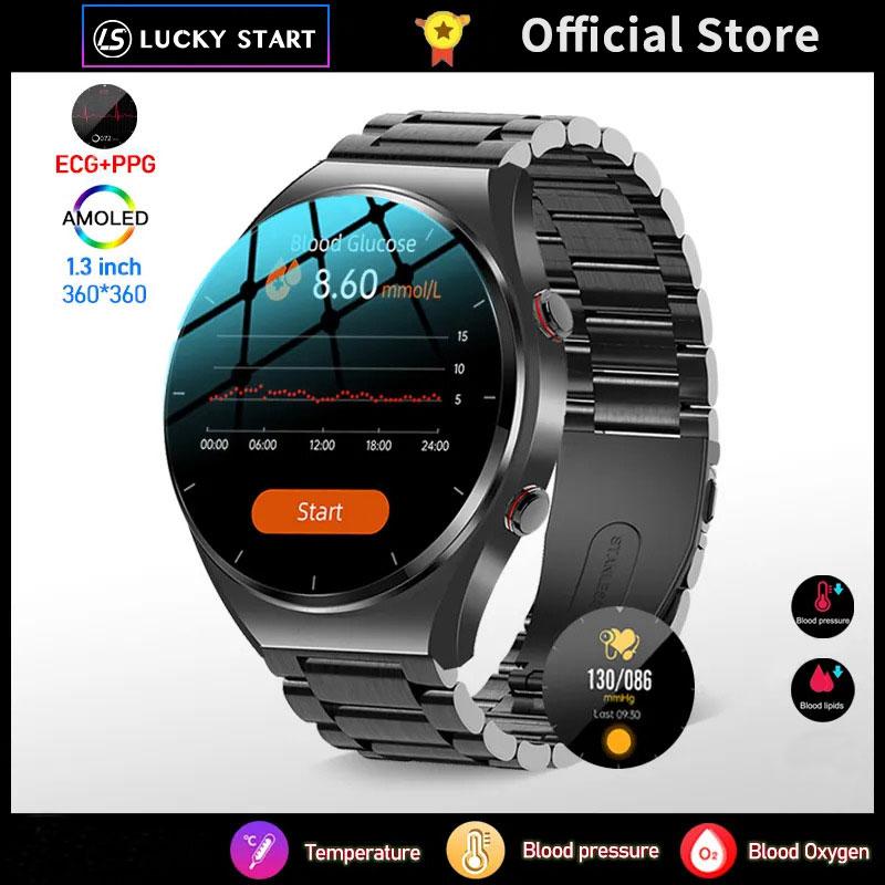 

2024 Новые неинвазивные ЭКГ+ППГ умные часы для мужчин, пульсометр, кислород в крови, здоровье, умные часы, мониторинг сна, IP67 водонепроницаемые спортивные часы silicone чёрный