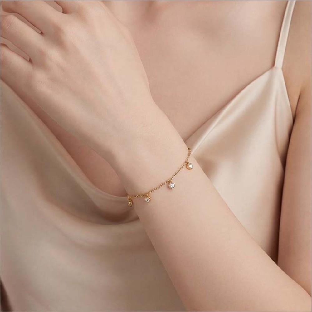 Non Tarnish Love Pendant Bracelets Adjustable Foot Chain Fashion Women's Bracelet  Birthday Gifts