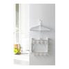 Yamazaki Jitsugyo Magnetic Laundry Hanger Storage Rack S White Approx. W6XD8.5XH26cm Plate Hanger Storage Next To Washing Machine 3918