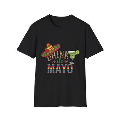 Drink de Mayo Unisex T-Shirt, Softstyle Tee für Cinco de Mayo, Lustiges Party-Shirt,