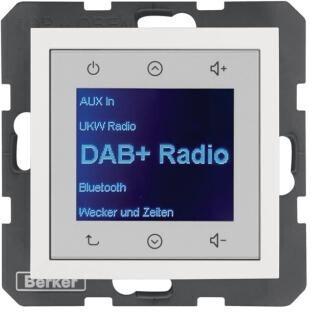 Встраиваемое радио Berker Radio Touch UP DAB+ S.1/B.x полярно-белый глянцевый (29848989)