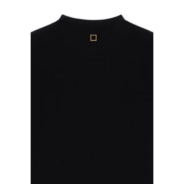 [wooyoungmi] Black Slim Fit Cotton T-shirt W263TS03715B