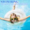 Inflatable Transparent Sequin Swimming Ring, Adult Thick PVC Inflatable Swimming Ring