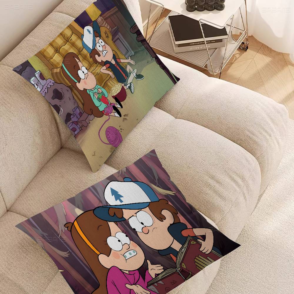 Film Gravity Falls Pillow Gift Home Office Decoration Bedroom Sofa Car Cushion Cover Case 45x45