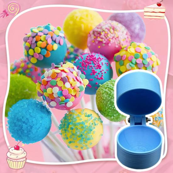 Molde para Cake Pop Plástico de Qualidade Alimentar Fabricante de Bolo Pirulito Ferramentas de Confeitaria Profissional para Biscoitos Pirulitos Argila