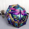 Butterflies Flowers Automatic Umbrella - Suitable Travel Outdoor Portable Umbrella Birthday Gift Daily Essentials