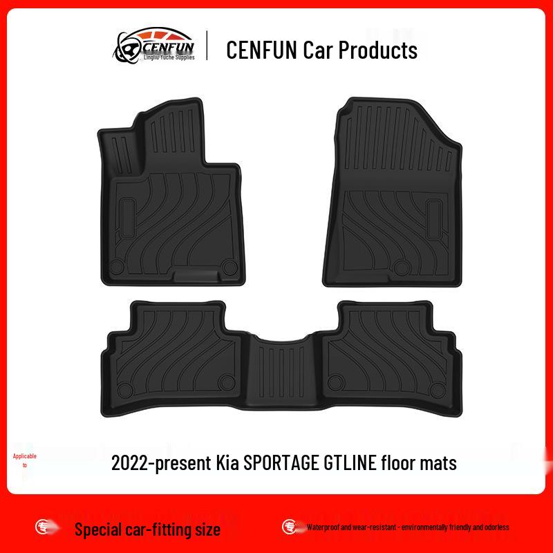 Eco-Friendly TPE Foot Mats for 2022-Present Kia Sportage GT-Line